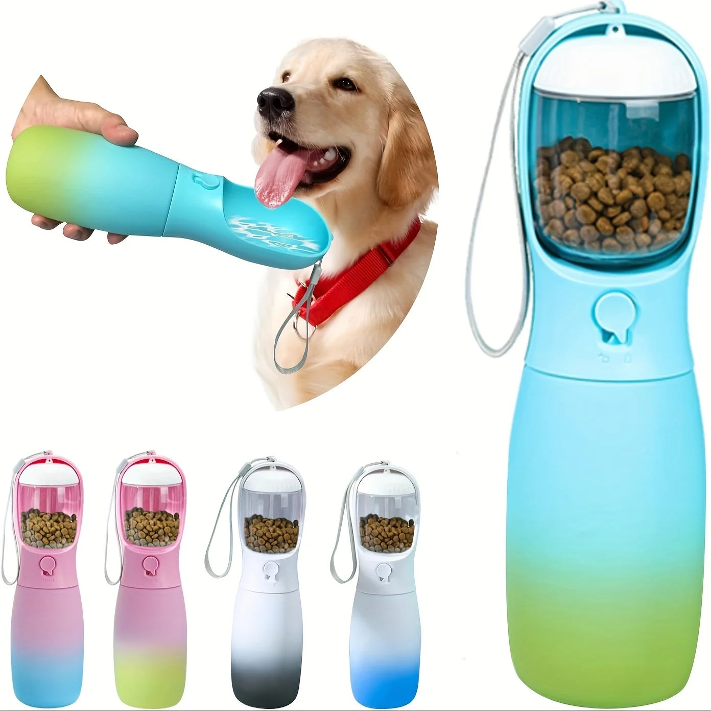 Portable Dog Water Bottle Dispenser - Leakproof, Bpa-Free Plastic, Ideal For Small, Medium, & Large Dogs - Perfect Outdoor Trave